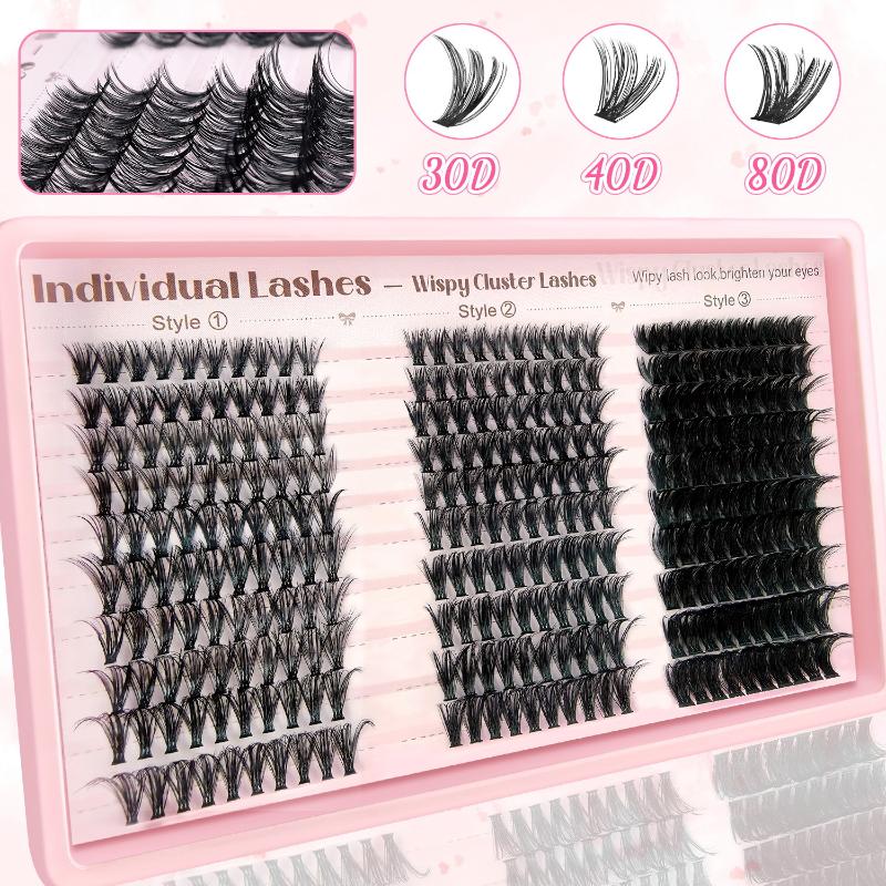 Eyelash Extension Volume - 30/40/80D Volume Eyelash Clusters D-Curl Lash
