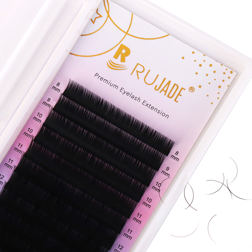 Eyelash Extension Double Lash - RUJADE B C CC D Curl