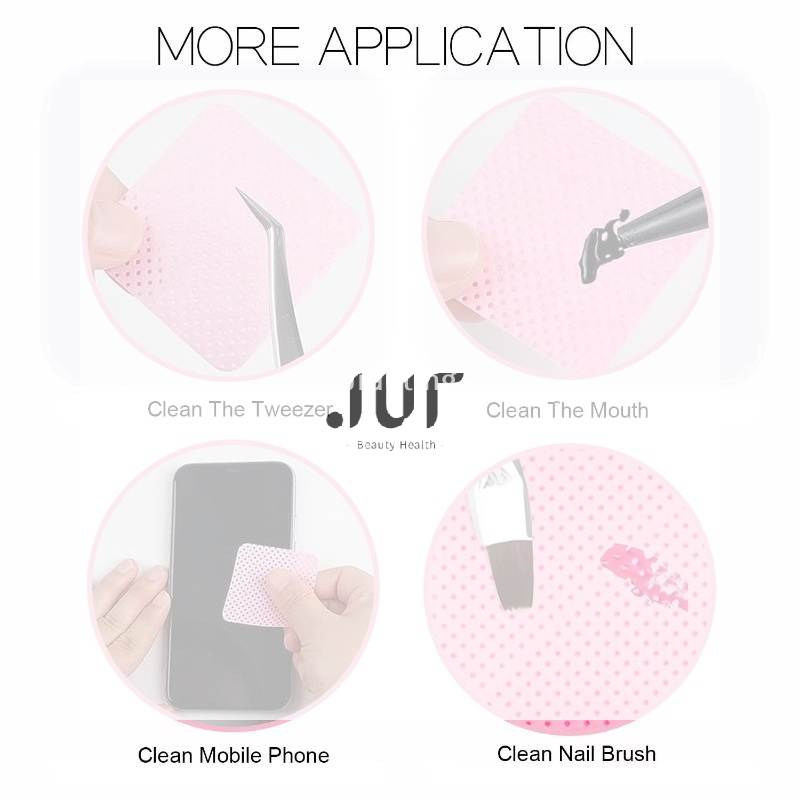 Eyelash Extension Glue - Pieces Professional Lint Free Nail Wipes