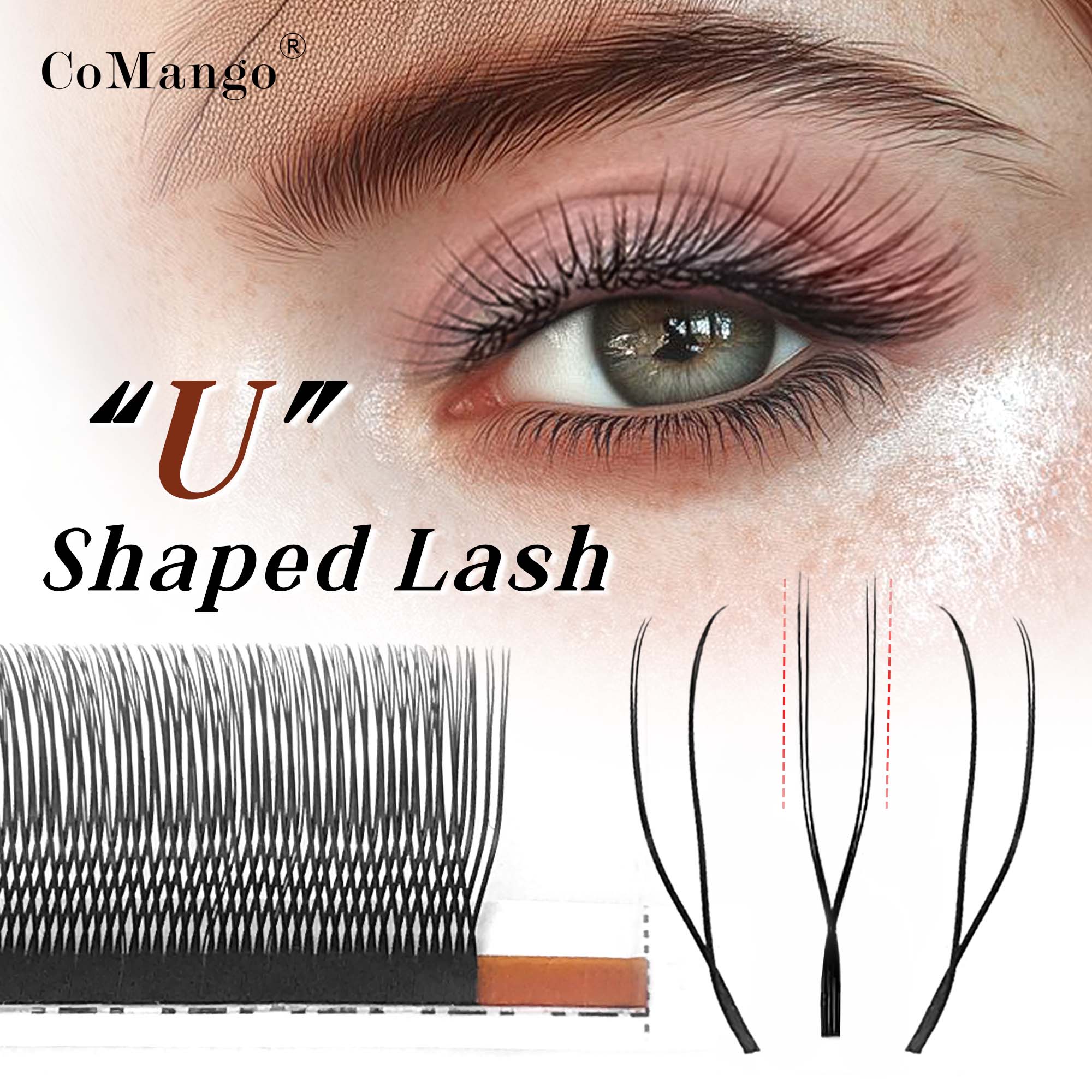 Eyelash Extension Supernatural - Natural False Eyelashes U Lash Shape