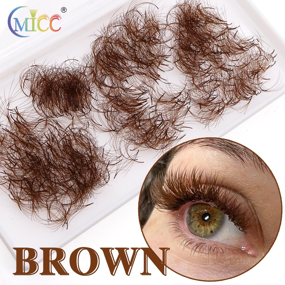 Eyelash Extension Hybrid - 1000 Fans PBT Hybrid Brown Premade