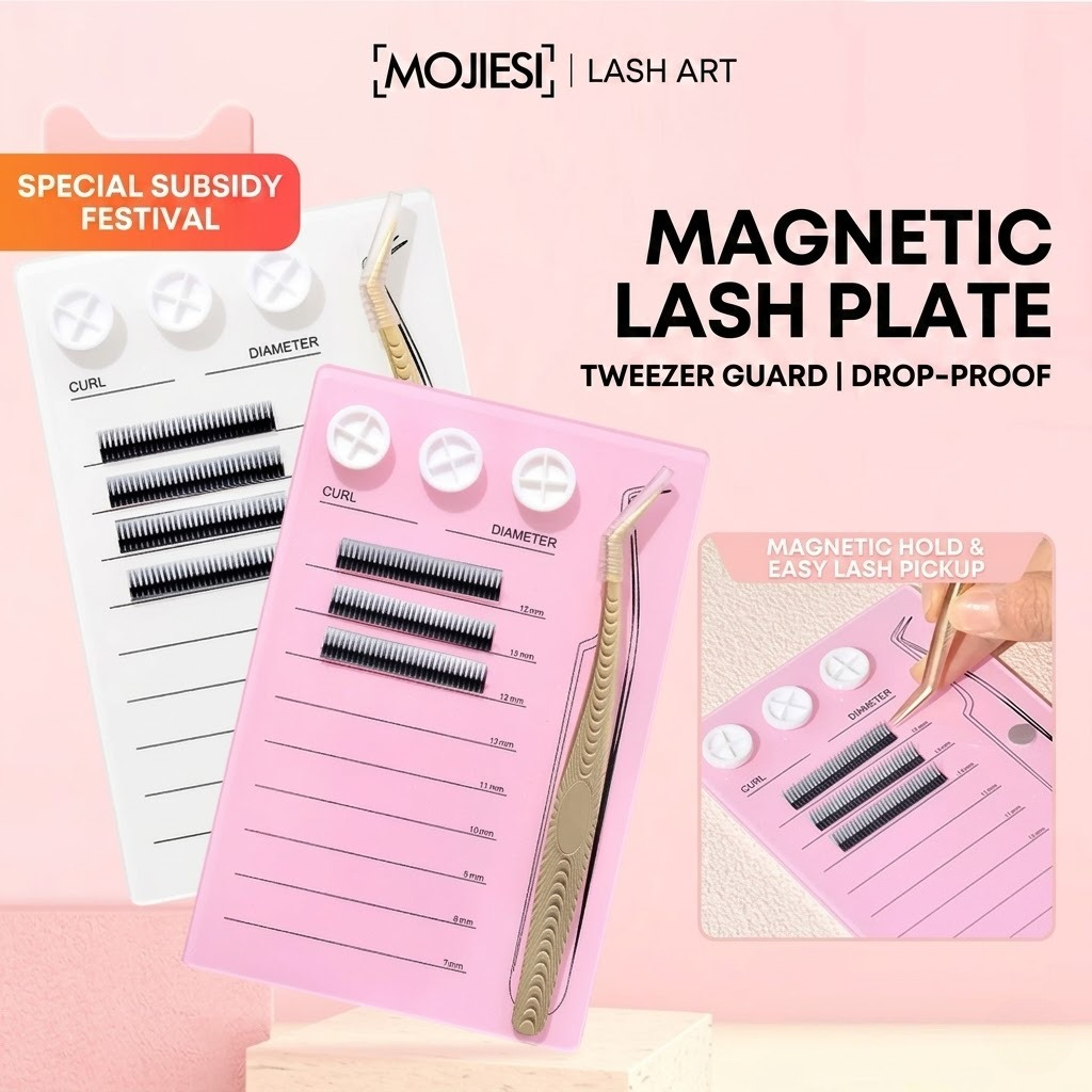 Eyelash Extension Fan - Magnetic Eyelash Extension Palette & Glue