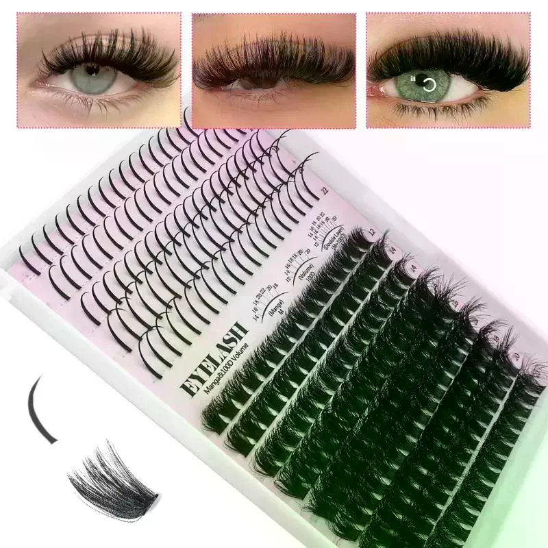 Eyelash Extension Volume - Lash Clusters Kit Lash Spikes Eyelash