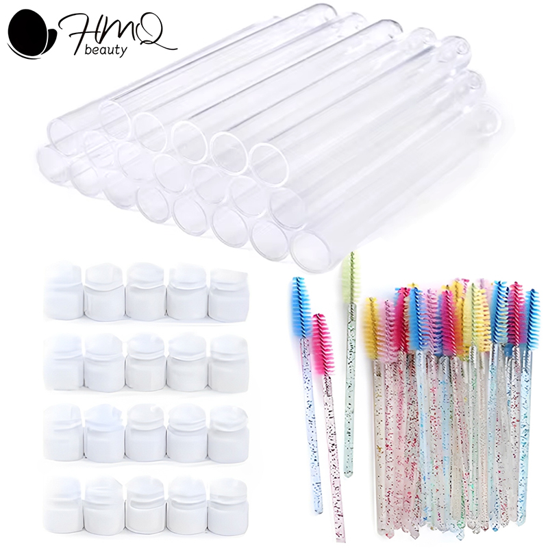 Eyelash Extension Vendor - Eyelash Brush Tube With Eyebrow Brushes