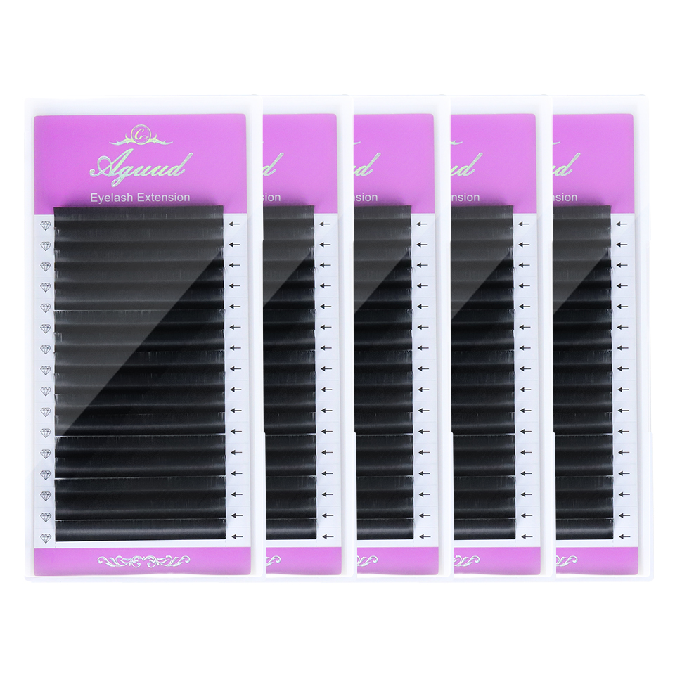 Eyelash Extension Supernatural - AGUUD 5 trays/lot NEW Super Matte
