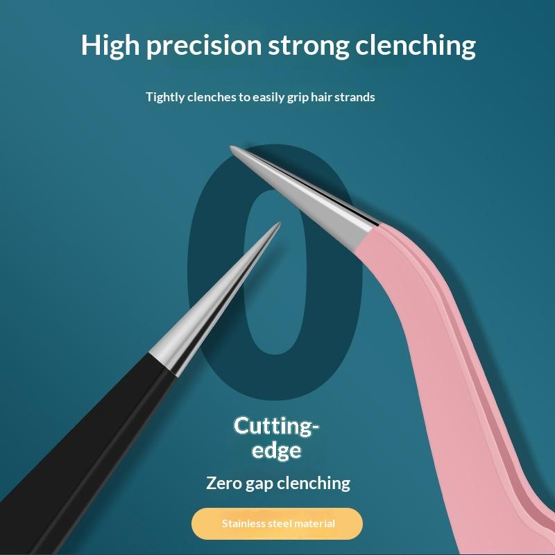 Eyelash Extension Volume - Stainless Steel Tweezers Precision DIY Eyelash