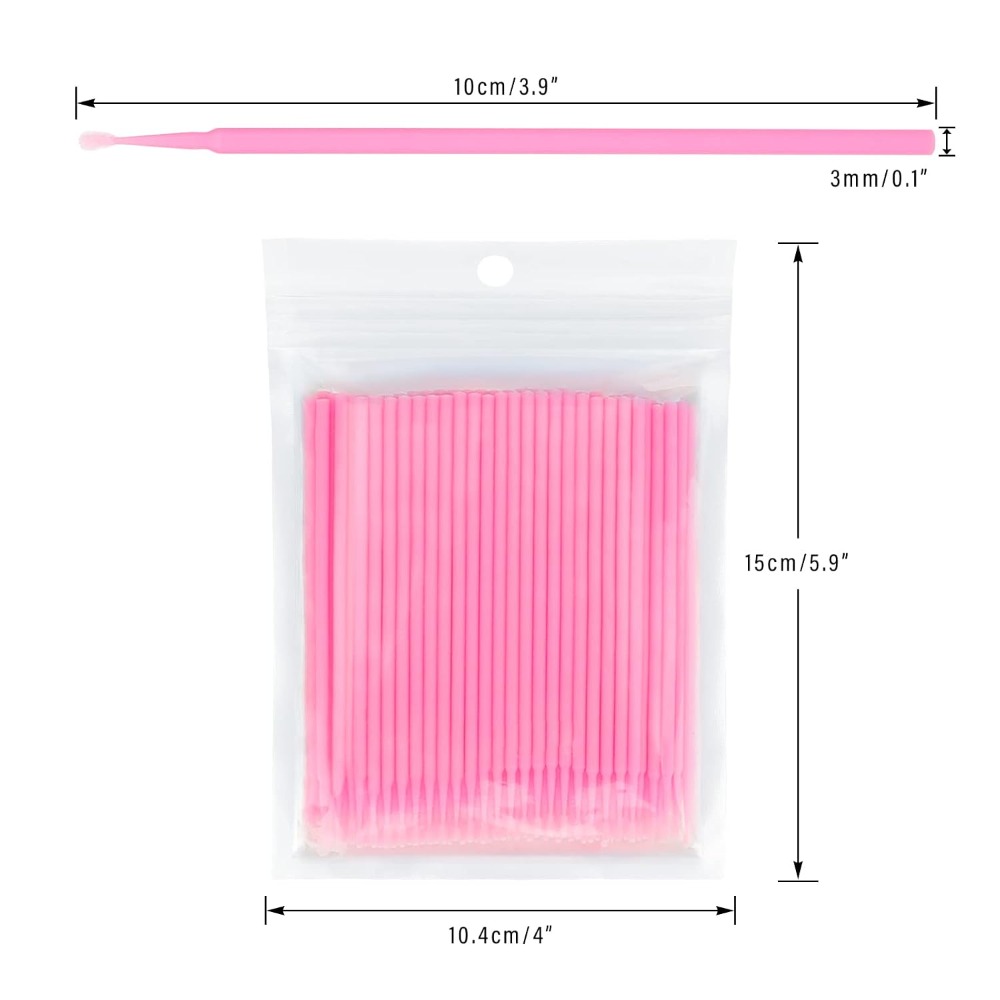Eyelash Extension Glue - 500PCS Disposable Micro Cotton Swabs Bendable