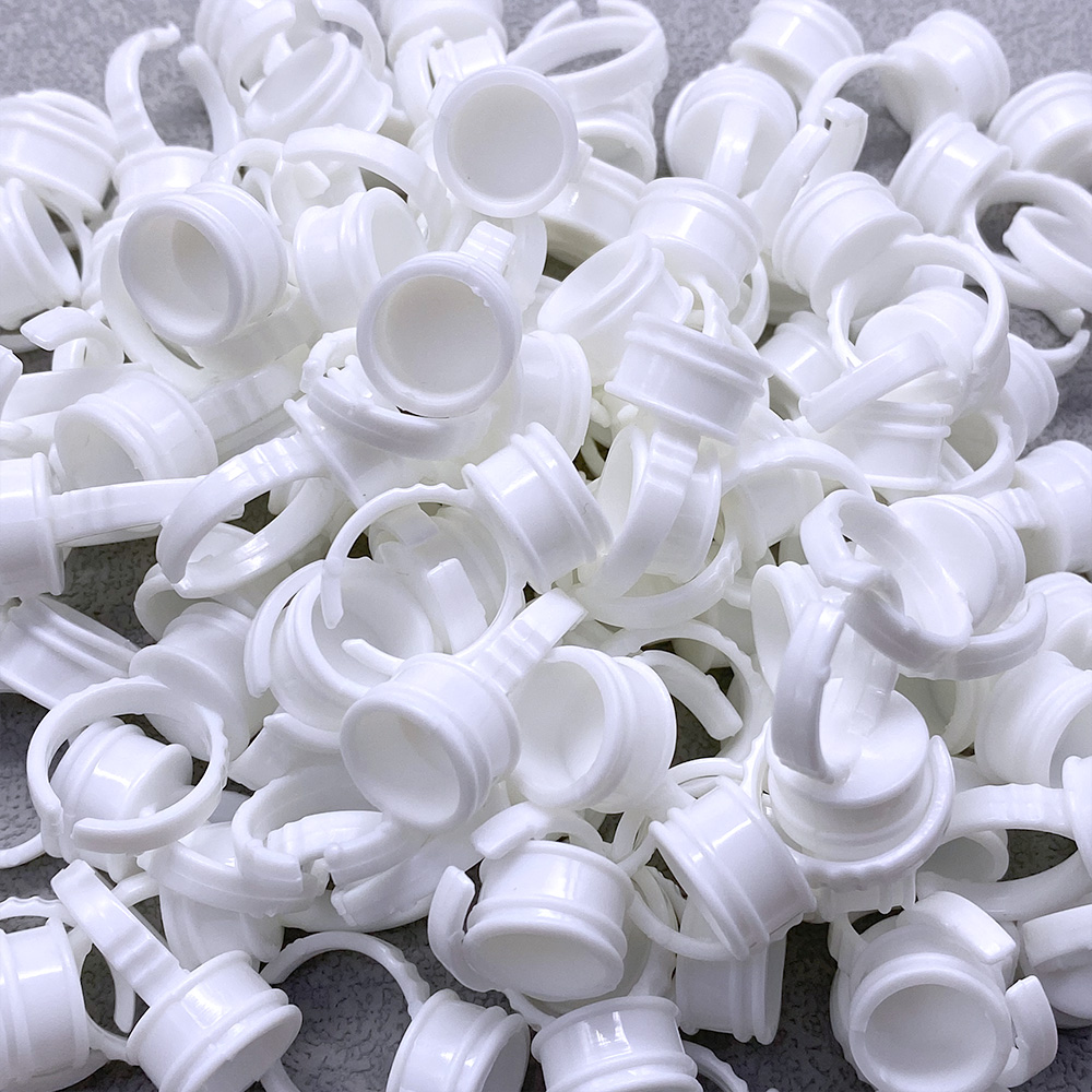 100Pcs Disposable Glue Ring Cu - Eyelash Extension Double Lash recension och pris
