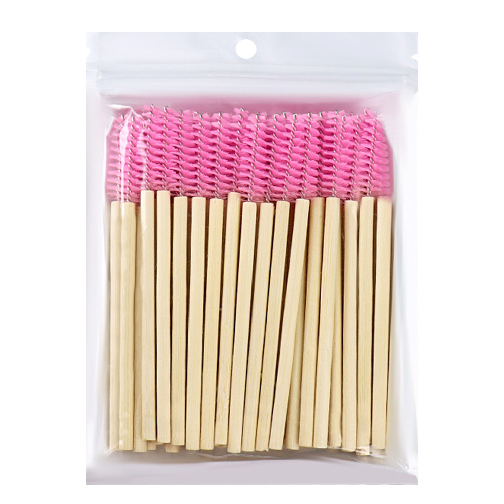 50Pcs Bamboo Handle Eyelash Br - Eyelash Extension Vendor recension och pris