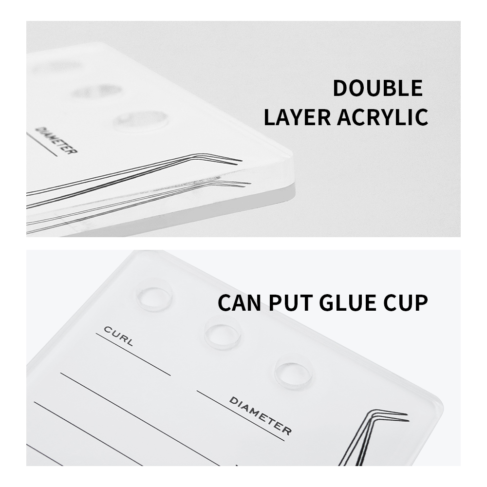 GAHAMACA Acrylic Lashes Holder - Eyelash Extension Double Lash recension och pris