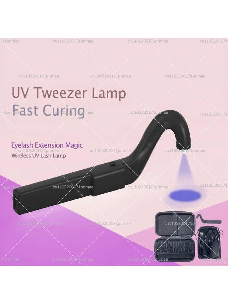 Wireless UV LED Lash Tweezer L - Lash Extension Tweezers recension och pris