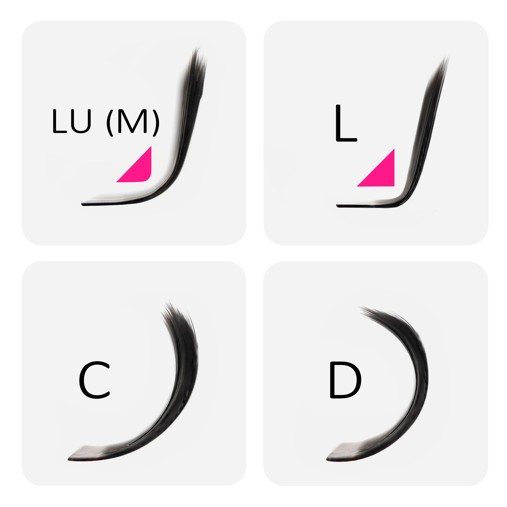 MASSCAKU 3D 4D 5D L/LU/M U-Sha - Eyelash Extension Hybrid recension och pris