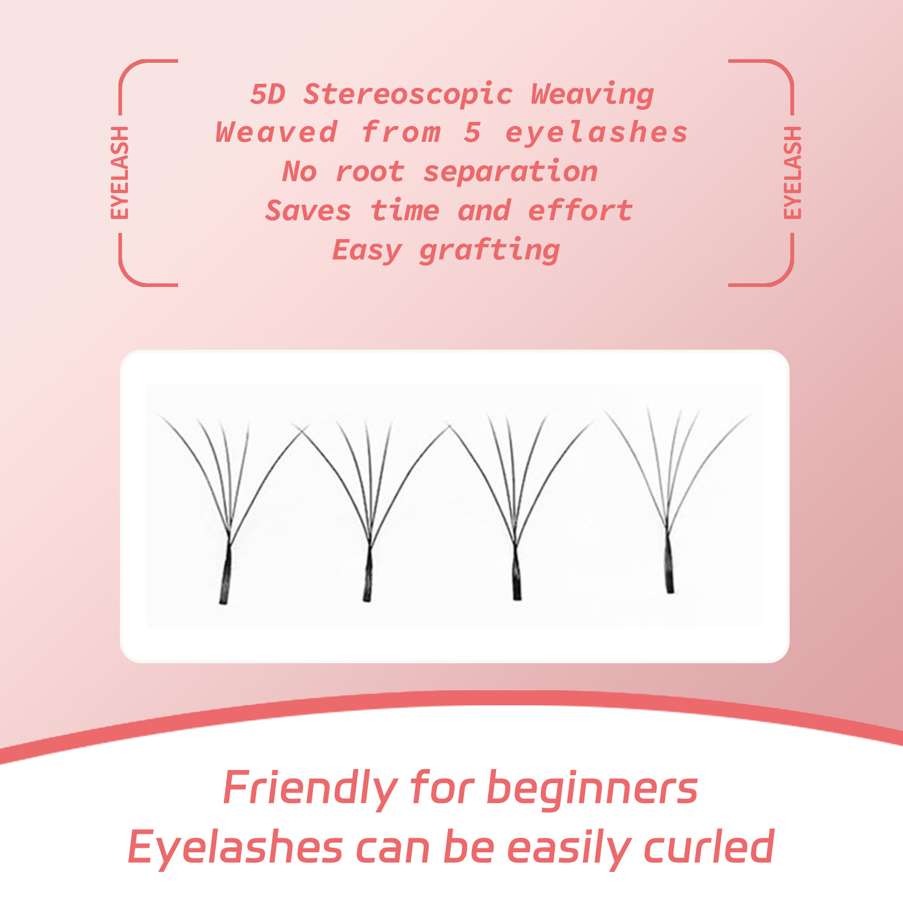 5D Hybrid Extension Eyelashes  - Eyelash Extension Hybrid recension och pris