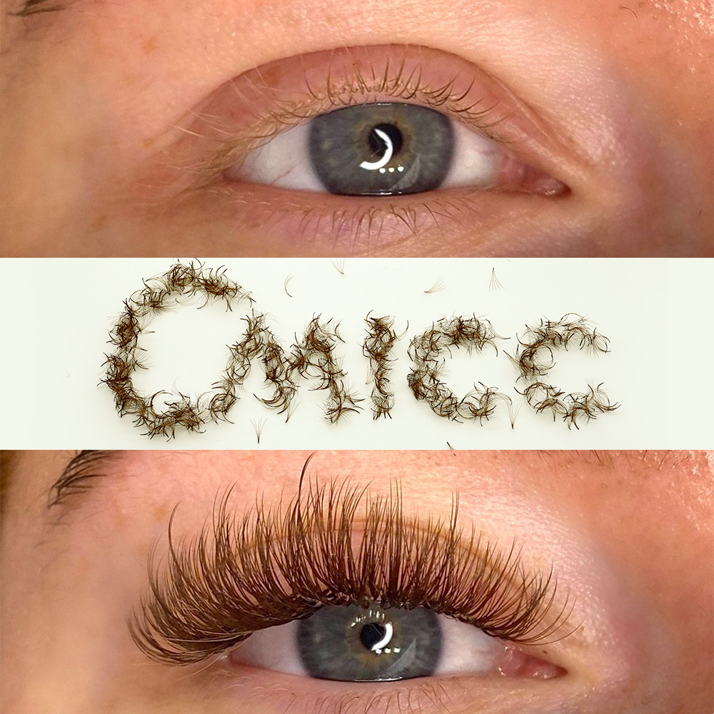 1000 Fans PBT Hybrid Brown Pre - Eyelash Extension Hybrid recension och pris