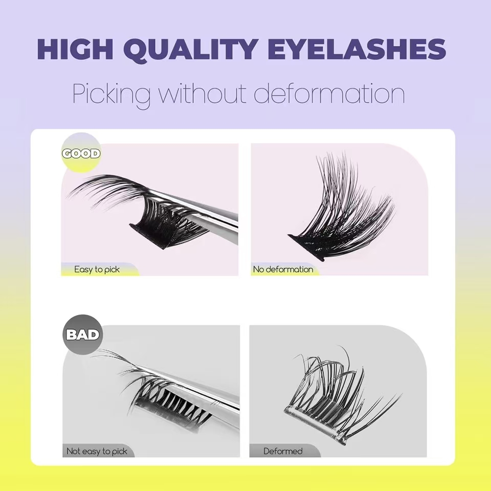 QIUNING Lash Clusters Kit Indi - Lash Extension Tweezers recension och pris