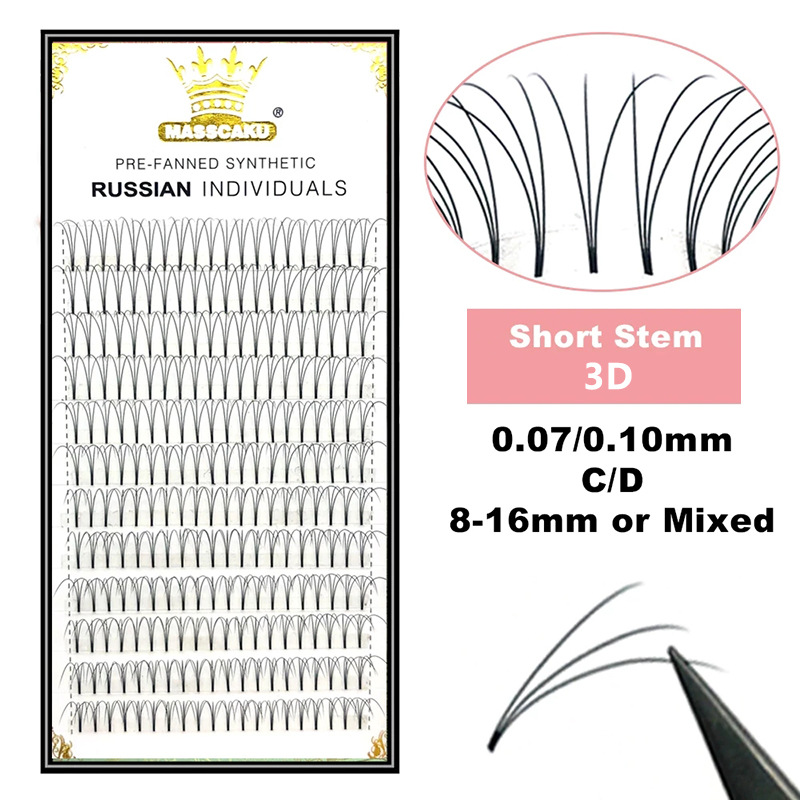 Wholesale 12 Lines 3D 4D 5D 6D - Eyelash Extension Double Lash recension och pris