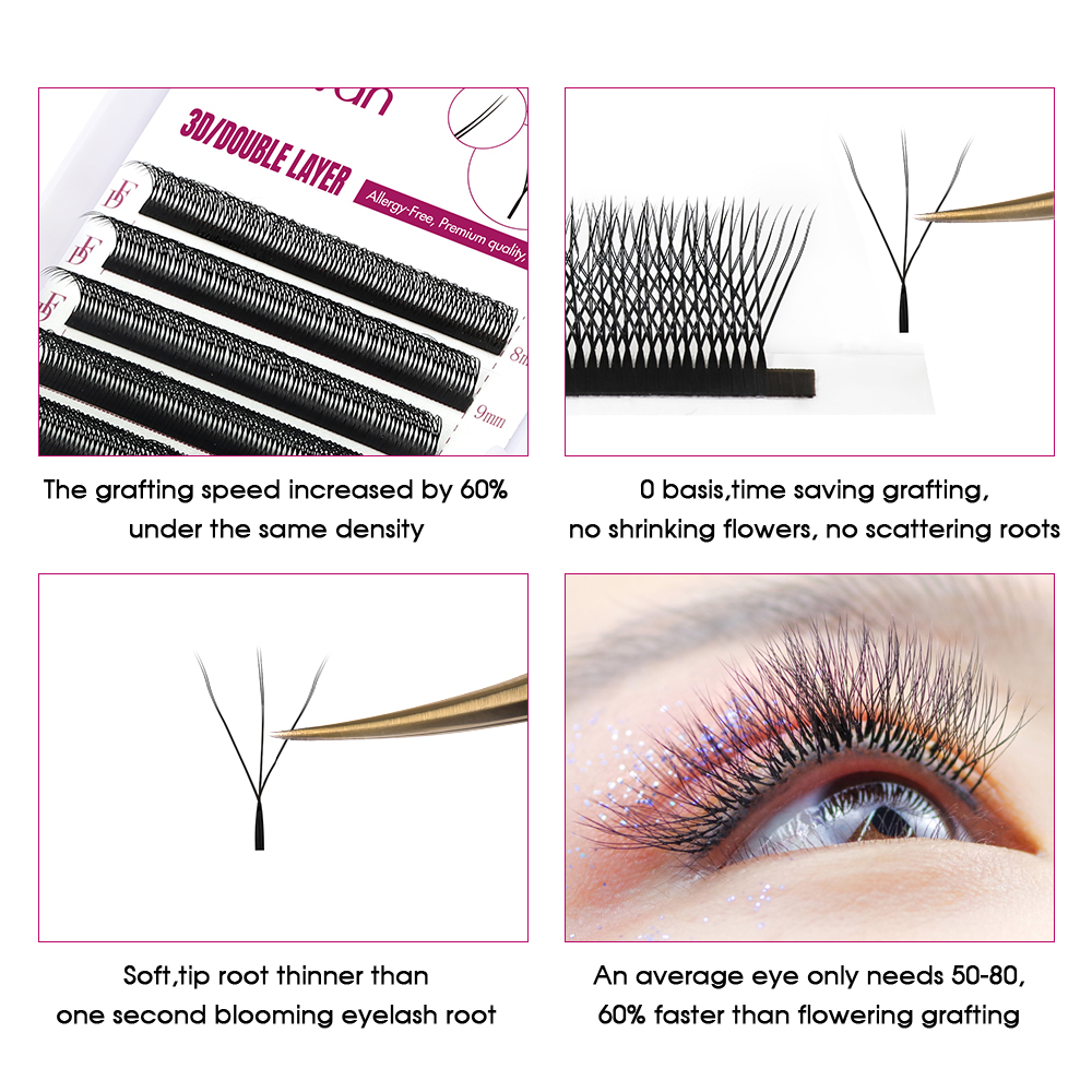FADVAN 6D-W shaped eyelash ext - Eyelash Extension Fan recension och pris
