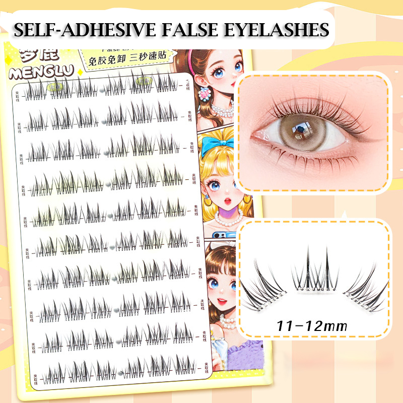 No Glue Eyelashes ”No-Band“Glu - Eyelash Extension Supernatural recension och pris