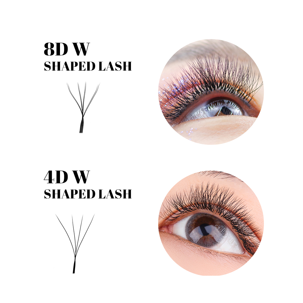 FADVAN W Shape Double Layer Ey - Eyelash Extension Double Lash recension och pris