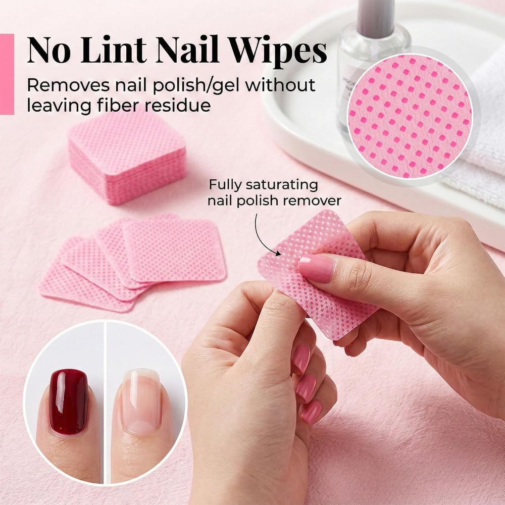 Lint Free Nail Wipes for Gel P - Eyelash Extension Glue recension och pris
