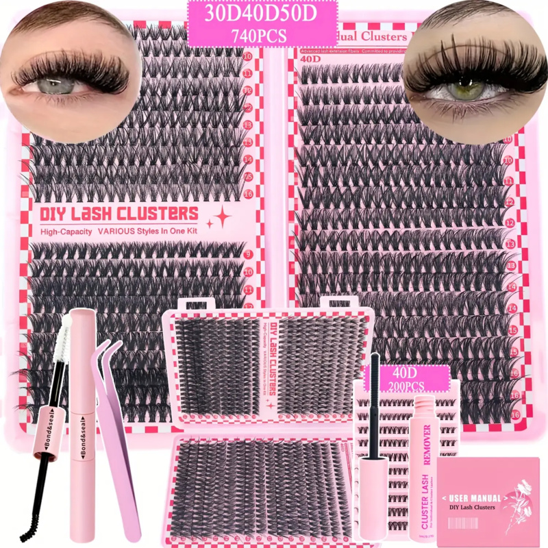 740/200pcsCluster Eyelash Exte - Lash Extension Tweezers recension och pris