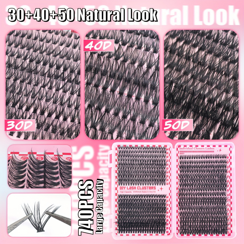 740/200pcsCluster Eyelash Exte - Lash Extension Tweezers recension och pris