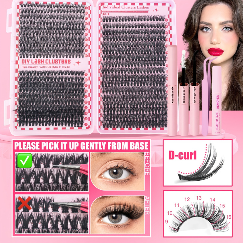 740/200pcsCluster Eyelash Exte - Lash Extension Tweezers recension och pris