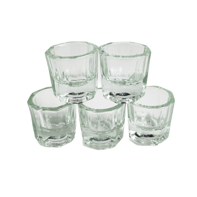 5pcs Glass Dappen Dish For Nai - Eyelash Extension Or Lash Lift recension och pris