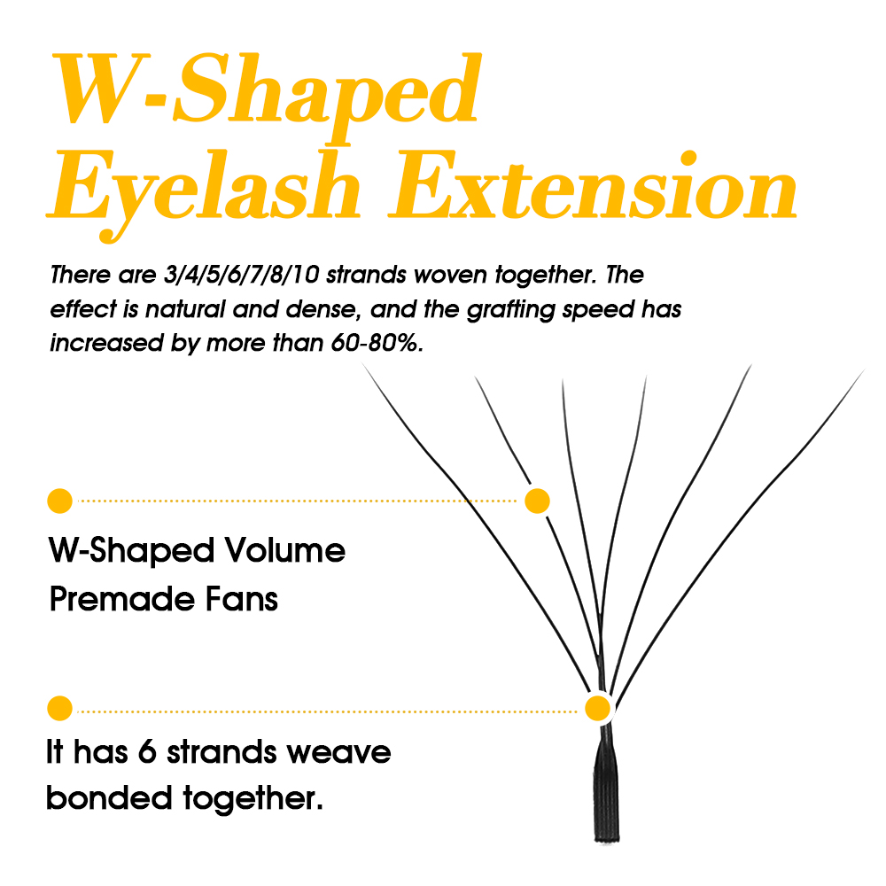 MASSCAKU 3D 6D 8D W Shape Lash - Eyelash Extension Hybrid recension och pris
