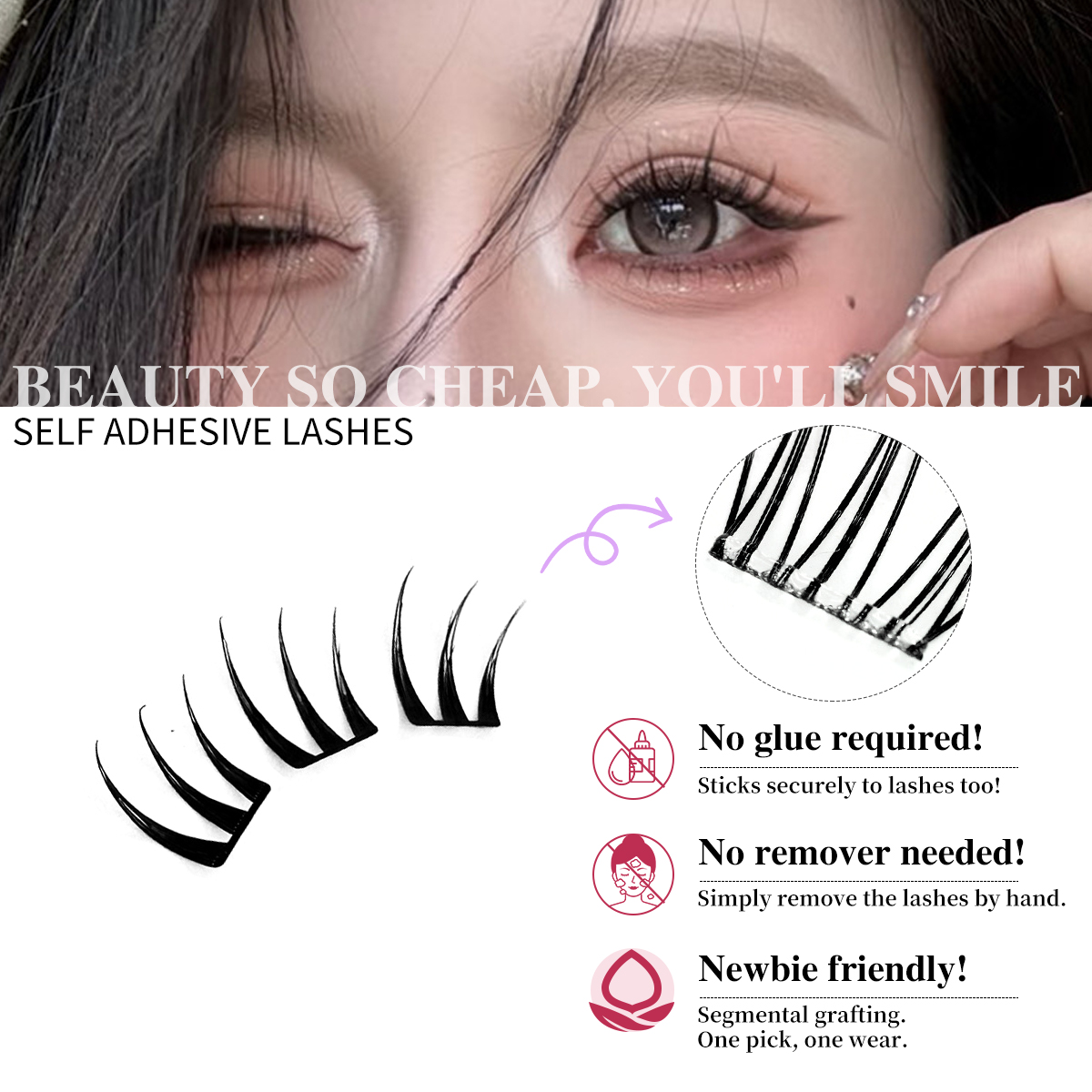 Segmented Lashes Cluster Ultra - Eyelash Extension Double Lash recension och pris