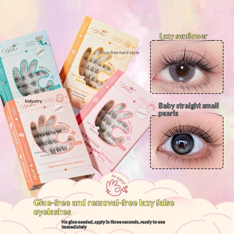 7 Rows Self-Adhesive Eyelashes - Eyelash Extension Glue recension och pris