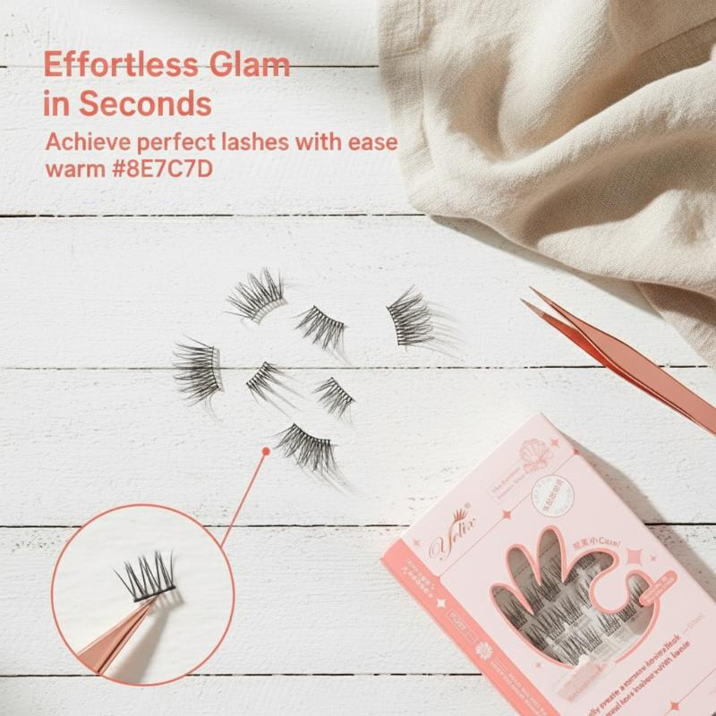 7 Rows Self-Adhesive Eyelashes - Eyelash Extension Glue recension och pris