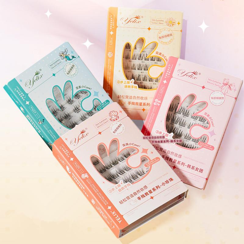 7 Rows Self-Adhesive Eyelashes - Eyelash Extension Glue recension och pris