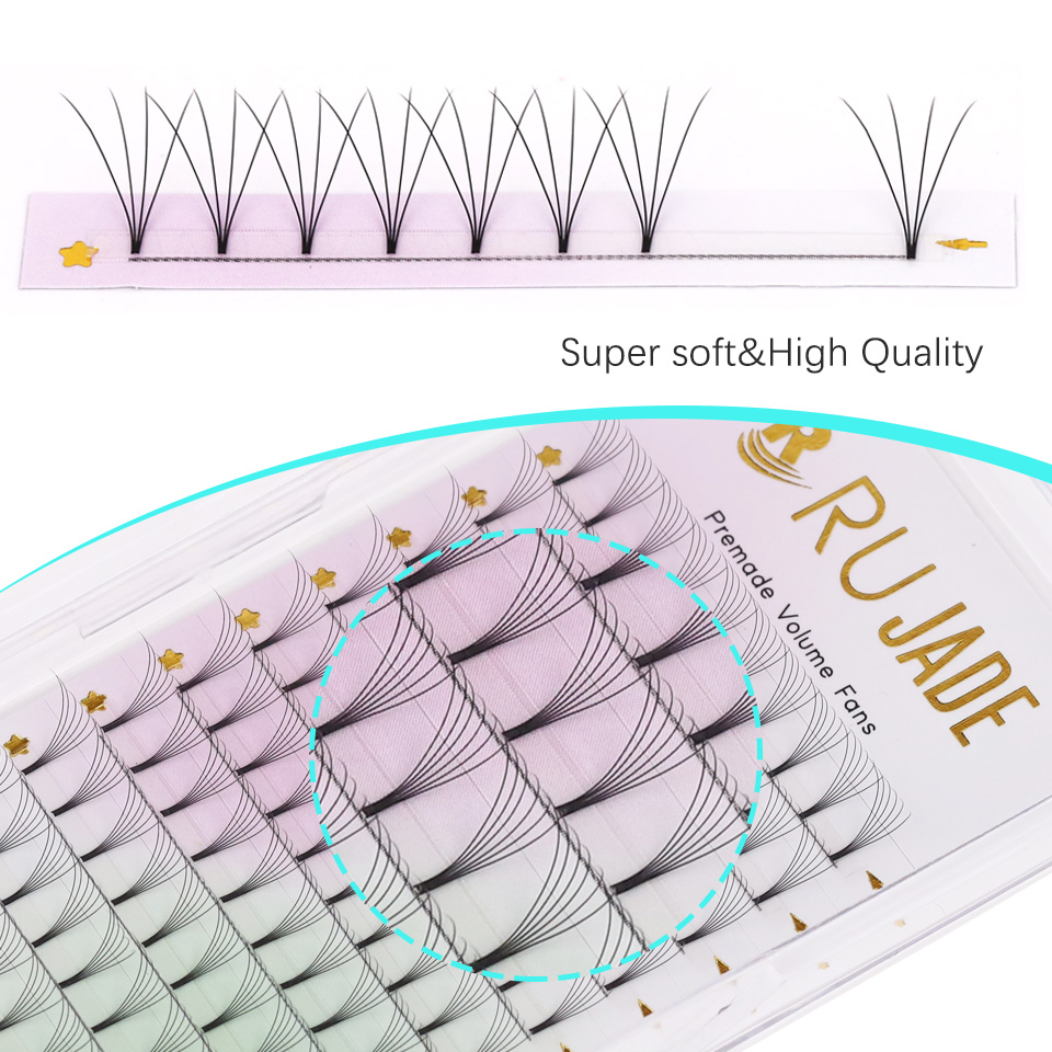 Rujade Premade Volume Fans Sho - Eyelash Extension Double Lash recension och pris