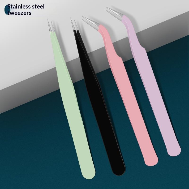 Stainless Steel Tweezers  Prec - Eyelash Extension Volume recension och pris